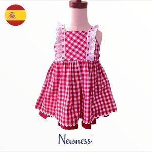 NEWNESS | Red & White | Gingham Dress